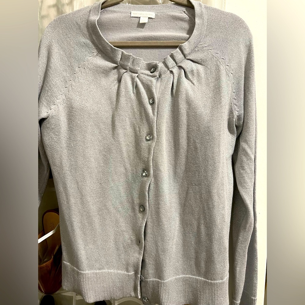 Women’s silver cardigan